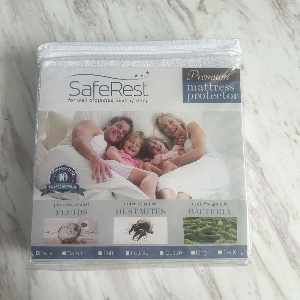 Twin White Premium Mattress Protector -BRAND NEW!!!